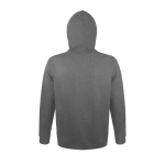 Kapuzensweatshirt aus Baumwolle und Polyester, 280 g/m2, SOL'S Snake farbe grau mamoriert Rückansicht