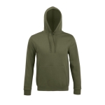 Kapuzensweatshirt aus Baumwolle und Polyester, 280 g/m2, SOL'S Snake farbe militärgrün