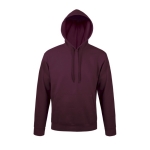 Kapuzensweatshirt aus Baumwolle und Polyester, 280 g/m2, SOL'S Snake farbe granatrot achte Ansicht