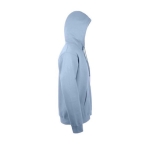 Kapuzensweatshirt aus Baumwolle und Polyester, 280 g/m2, SOL'S Snake farbe pastellblau Ansicht mit Druckbereich