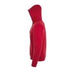 Unisex-Kapuzenpulli aus Baumwolle und Polyester, 260 g/m2, SOL'S Stone farbe rot seitliche Ansicht