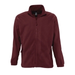 Fleecejacke aus Polyester bedrucken, 300 g/m2, SOL'S North farbe bordeaux achte Ansicht