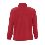 Fleecejacke aus Polyester bedrucken, 300 g/m2, SOL'S North farbe rot Rückansicht