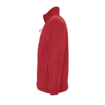 Fleecejacke aus Polyester bedrucken, 300 g/m2, SOL'S North farbe rot seitliche Ansicht