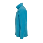 Fleecejacke aus Polyester bedrucken, 300 g/m2, SOL'S North farbe cyan-blau seitliche Ansicht