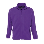 Fleecejacke aus Polyester bedrucken, 300 g/m2, SOL'S North farbe purpurfarben zweite Ansicht