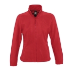 Fleecejacke für Damen aus Polyester bedrucken, 300 g/m2, SOL'S North farbe rot fünfte Ansicht