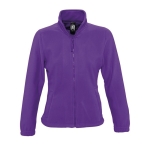 Fleecejacke für Damen aus Polyester bedrucken, 300 g/m2, SOL'S North farbe purpurfarben zweite Ansicht