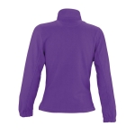 Fleecejacke für Damen aus Polyester bedrucken, 300 g/m2, SOL'S North farbe purpurfarben Rückansicht