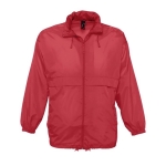 Günstige wasserdichte Unisex-Windjacke, 210 g/m2, SOL'S Surf farbe rot fünfte Ansicht