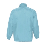 Günstige wasserdichte Unisex-Windjacke, 210 g/m2, SOL'S Surf farbe hellblau Rückansicht