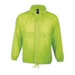 Günstige wasserdichte Unisex-Windjacke, 210 g/m2, SOL'S Surf farbe neongrün