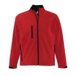 Softshell Jacke bedrucken aus Polyester, 340 g/m2, SOL'S Relax farbe rot sechste Ansicht