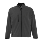 Softshell Jacke bedrucken aus Polyester, 340 g/m2, SOL'S Relax farbe dunkelgrau