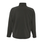 Softshell Jacke bedrucken aus Polyester, 340 g/m2, SOL'S Relax farbe dunkelgrau Rückansicht