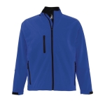 Softshell Jacke bedrucken aus Polyester, 340 g/m2, SOL'S Relax farbe köngisblau dritte Ansicht