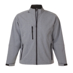 Softshell Jacke bedrucken aus Polyester, 340 g/m2, SOL'S Relax farbe grau mamoriert