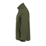 Softshell Jacke bedrucken aus Polyester, 340 g/m2, SOL'S Relax farbe militärgrün seitliche Ansicht