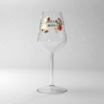 Stilvolles Champagnerglas mit Logo im Rundum-Druck für Events, 220 ml