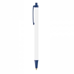 Nachhaltiger Kugelschreiber der Marke BIC mit Aufdruck farbe marineblau