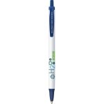 Nachhaltiger Kugelschreiber der Marke BIC mit Aufdruck farbe marineblau