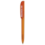 Moderner BIC-Kugelschreiber mit Clip und blauer Tinte farbe orange