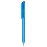 Moderner BIC-Kugelschreiber mit Clip und blauer Tinte farbe hellblau