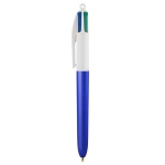 Günstiger 4-Farben-Kugelschreiber der Marke BIC als Messegeschenk farbe blau