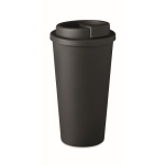 Doppelwandiger Kaffeebecher To Go aus PP bedrucken, 475 ml farbe schwarz