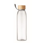 Personalisierte auslaufsichere Glasflasche, 500 ml farbe transparent siebte Ansicht