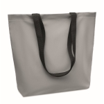 Bedruckbare Stofftasche aus reflektierendem 190D-Polyester farbe mattsilber zweite Ansicht