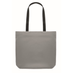 Bedruckbare Stofftasche aus reflektierendem 190D-Polyester farbe mattsilber dritte Ansicht