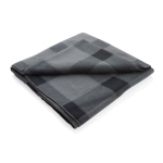 Weiche karierte Kuscheldecke als winterliches Merchandising, 180 g/m2 farbe graphit