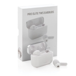 In-Ear-Kopfhörer in Premium-Qualität in einer Ladebox als Giveaways farbe weiß Ansicht mit Box