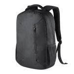 Hochwertiger Laptop-Rucksack aus Nylon mit Logo bedrucken, 15'' farbe schwarz erste Ansicht