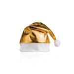 Weihnachtsmütze aus Polyester in Gold oder Silber, Santa Shiny farbe gold erste Ansicht