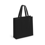 Non-Woven-Tasche mit mattem Finish und Laminierung, 110 g/m2 farbe schwarz erste Ansicht