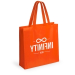 Non-Woven-Tasche mit mattem Finish und Laminierung, 110 g/m2 farbe orange