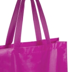 Non-Woven-Tasche mit mattem Finish und Laminierung, 110 g/m2 farbe pink zweite Ansicht