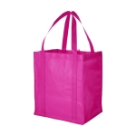 Günstige Non-Woven-Tasche mit Logo bedruckbar, 80 g/m2 farbe pink zweite Vorderansicht