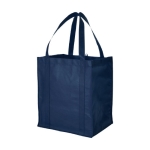 Günstige Non-Woven-Tasche mit Logo bedruckbar, 80 g/m2 farbe dunkelblau zweite Vorderansicht