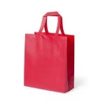 Stabile glänzende Non-Woven-Tasche, Tragkraft: 15 kg, 110 g/m2 farbe rot erste Ansicht