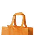 Stabile glänzende Non-Woven-Tasche, Tragkraft: 15 kg, 110 g/m2 farbe orange zweite Ansicht