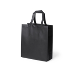 Solide Non-Woven-Tasche in matter Farbe, Kragkraft: 15 kg, 110 g/m2 farbe schwarz erste Ansicht