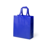 Solide Non-Woven-Tasche in matter Farbe, Kragkraft: 15 kg, 110 g/m2 farbe blau erste Ansicht