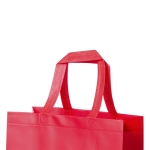 Solide Non-Woven-Tasche in matter Farbe, Kragkraft: 15 kg, 110 g/m2 farbe rot dritte Ansicht