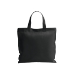 Farbige Non-Woven-Tasche mit kurzen Henkeln, 80 g/m2 farbe schwarz erste Ansicht