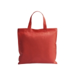 Farbige Non-Woven-Tasche mit kurzen Henkeln, 80 g/m2 farbe rot erste Ansicht