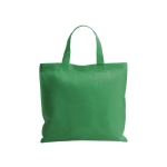 Farbige Non-Woven-Tasche mit kurzen Henkeln, 80 g/m2 farbe grün erste Ansicht