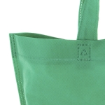 Farbige Non-Woven-Tasche mit kurzen Henkeln, 80 g/m2 farbe grün dritte Ansicht